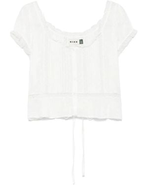 RIXO London Sandi Top - White