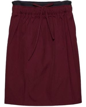 Prada Poplin Midi-Skirt - Purple
