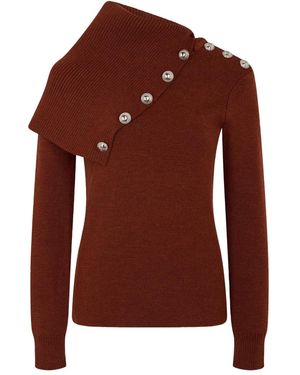 Rabanne Klassischer Pullover - Braun
