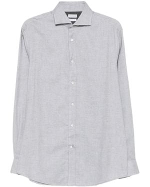 Brunello Cucinelli Chemise Boutonnée À Manches Longues - Blanc