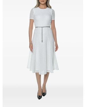 Michael Kors Vestido Midi Texturizado - Blanco