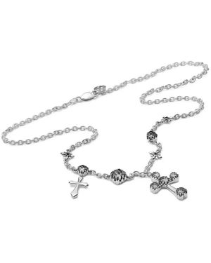 Stolen Girlfriends Club Cross-Charm Necklace - White