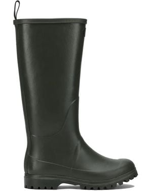 Superga Regenstiefel Mit Runder Kappe - Schwarz