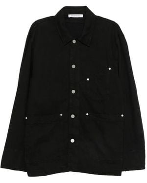 Etudes Studio Worker Rivet-Detailed Patch-Pocket Cotton Jacket - Black