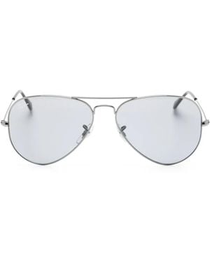 Ray-Ban Aviator Sunglasses - White
