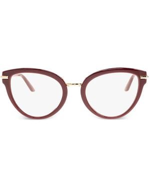 Dolce & Gabbana Logo-Engraved Sunglasses - Brown