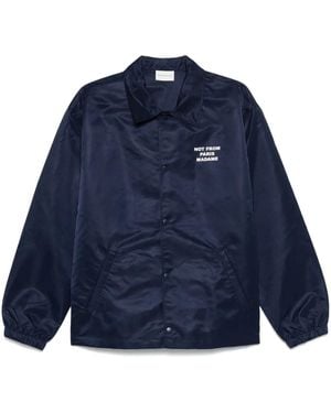 Drole de Monsieur La Veste Slogan Jacket - Blue