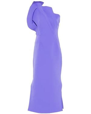 Acler One-Shoulder Dress - Purple