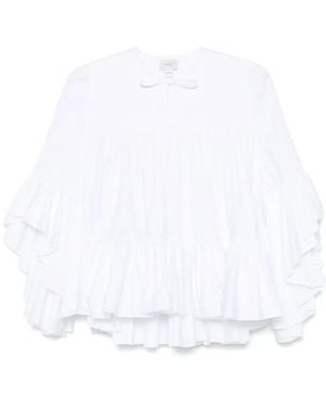 Giambattista Valli Bluse mit Schleifendetail - Weiß
