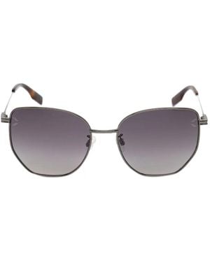 McQueen バタフライフレーム サングラス - グレー