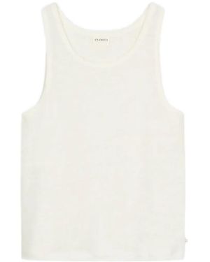 Closed Trägershirt Mit U-Ausschnitt - Weiß
