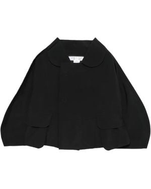 Comme des Garçons Jacke Mit Bubikragen - Schwarz