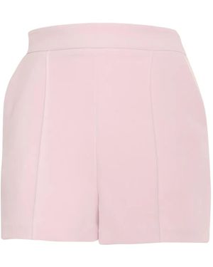 ショートパンツ Elisabetta Franchi Sky Viscose-Linen Tailored Shorts With Elisabetta Franchi Sky Viscose-Linen Tailored With Detailing