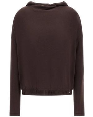 Herno Pullover Mit Drapiertem Ausschnitt - Braun