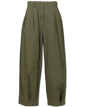 Weekend by Maxmara Logo-Patch Trousers - Green