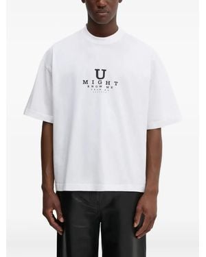Vetements Text-Print T-Shirt - White