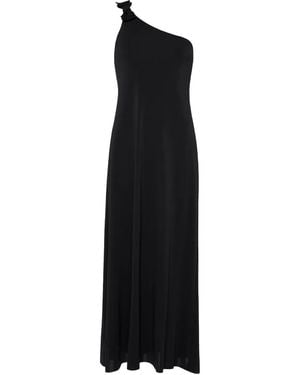Eres Miss Asymmetrische Maxi-Jurk - Zwart