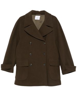 LE SULLY STUDIO Abrigo con doble botonadura - Marrón