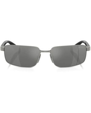 Prada Linea Rossa Rectangle-Frame Sunglasses - Gray
