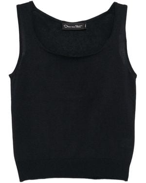 Oscar de la Renta Klassisches Trägershirt - Schwarz