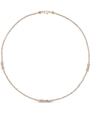 Officina Bernardi Collar Moon Con Diamantes - Blanco