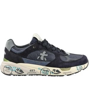 Premiata Mase Paneled Sneakers - Blue