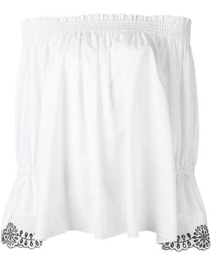 McQueen Off The Shoulder Blouse - White