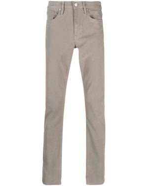 FRAME Straight-Leg Chino Trousers - Grey