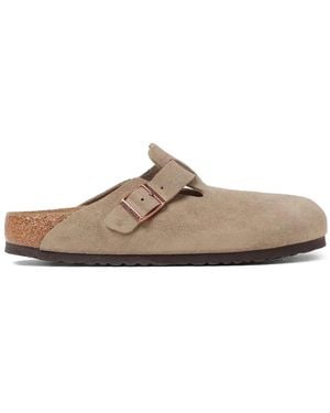 Birkenstock Boston Mules Aus Wildleder - Braun
