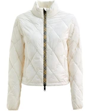 Burberry Packable Quilted Nylon Bramford Jacket - White