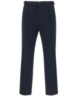 BOSS Patterned Tapered Pants - Blue