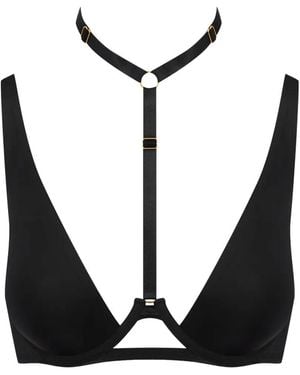 Maison Close Choker Bra - Black