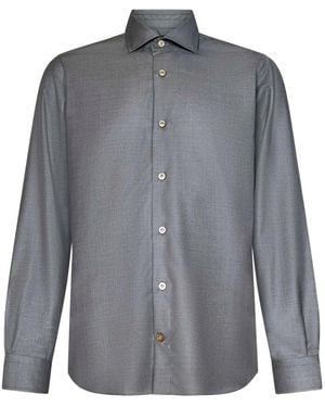 Franzese Collection Donald Trump ポインテッドカラーシャツ - グレー