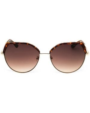 Guess Cat-Eye Tortoiseshell-Effect Sunglasses - Brown