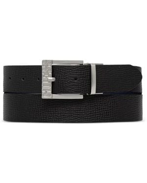 Guess Logo-Plaque Reversible Belt - Black
