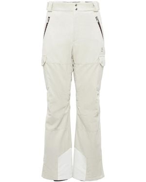 Brunello Cucinelli Corduroy-Textured Panelled Ski Trousers - White