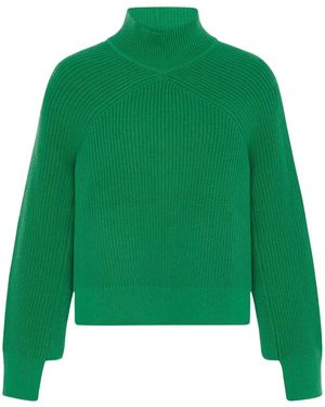 Rosetta Getty Pullover mit gerippten Einsätzen - Grün