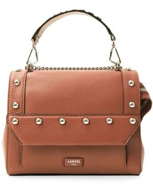 Lancel Sac Cabas En Cuir Grainé À Détails De Clous - Brown