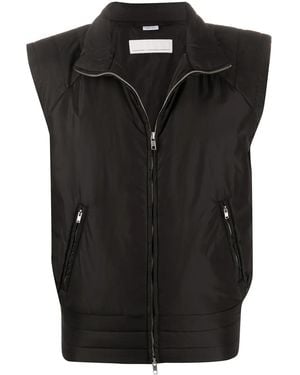 Random Identities Padded Sleeveless Jacket - Black