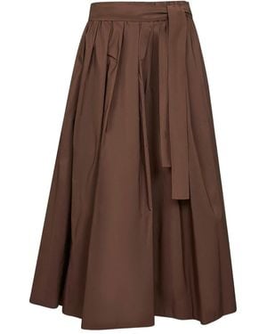 Weekend by Maxmara プリーツ ミディスカート - ブラウン