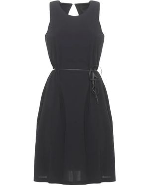 Rrd Belted Sleeveless Mini Dress - Black