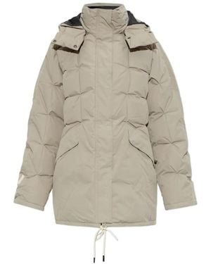 Rethinkit Studios Quilted Hooded Jacket - Natural