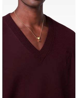 Ami Paris Collar con colgante Ami de Coeur - Rojo