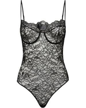Philipp Plein Lace Body Skull - Black
