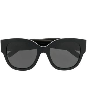 Saint Laurent ラウンドフレーム サングラス - ブラック
