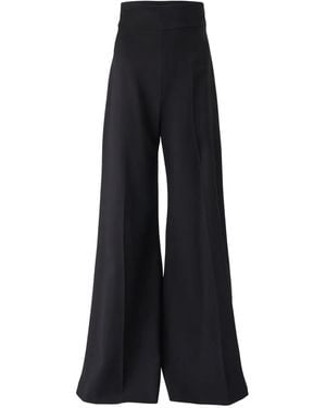 Carolina Herrera High-Waisted Palazzo Trousers - Blue