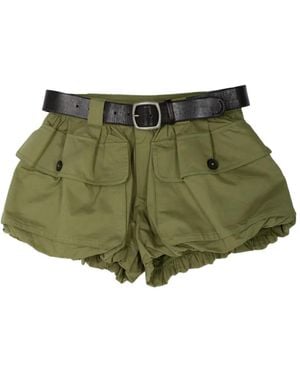 Sea Andrea Bubble Workwear Shorts - Green