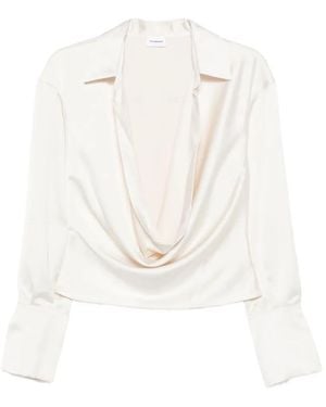 ANDAMANE Cowl Neck Shirt - White