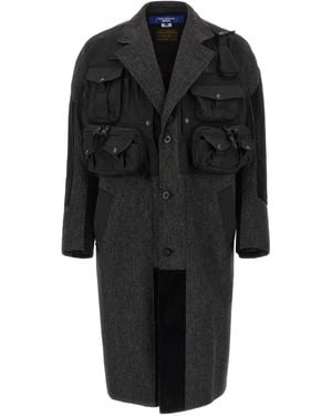 Junya Watanabe Filson X Patchwork Coat - Black