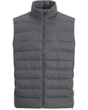 Polo Ralph Lauren Woven Quilted Linen Gilet - Grey